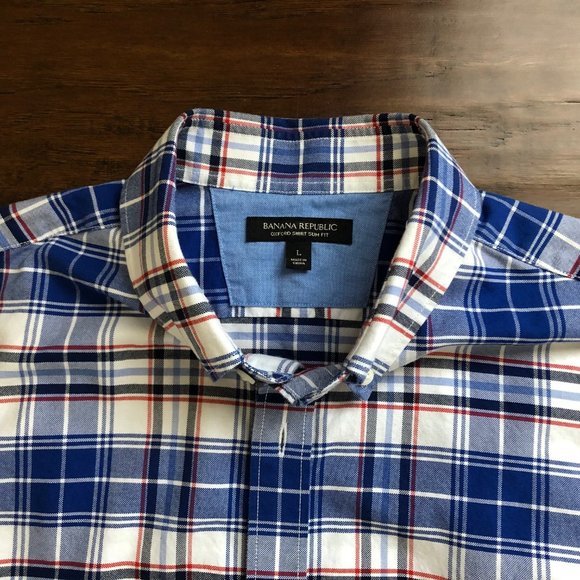 Banana Republic mens slim fit oxford button shirt - Picture 2 of 5